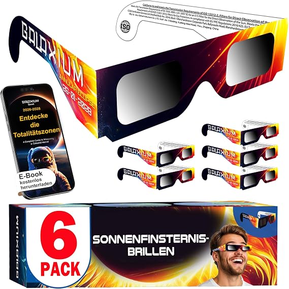Galaxium 6/12/25/100-Pack Solar Eclipse Glasses